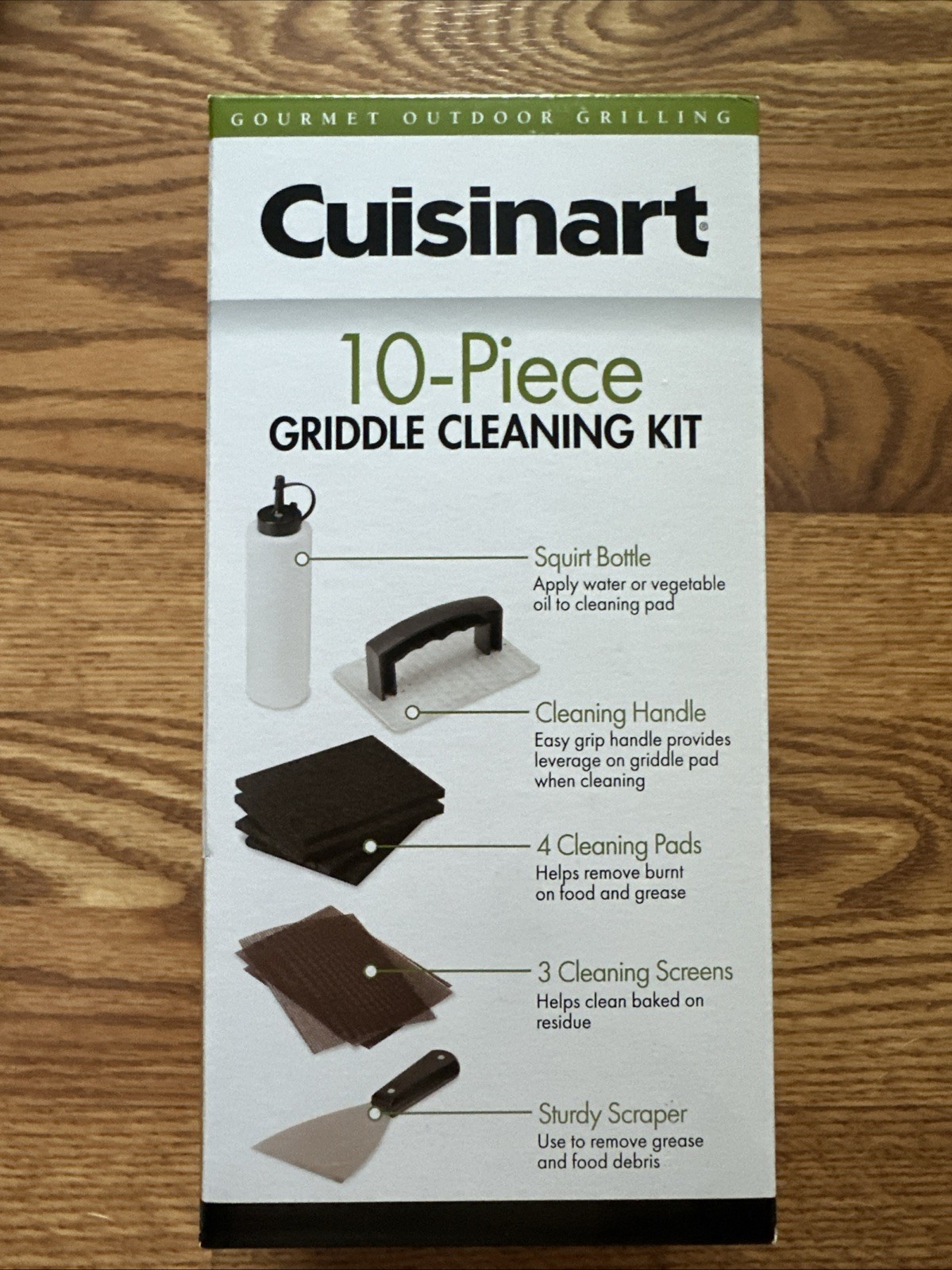 New! Cuisinart 10 Piece Griddle Cleaning Kit CCK-358