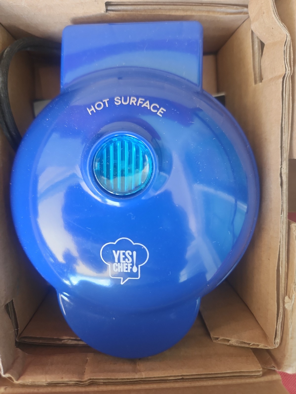 Yes Chef! 5″ Personal Blue Non-Stick Electric Griddle