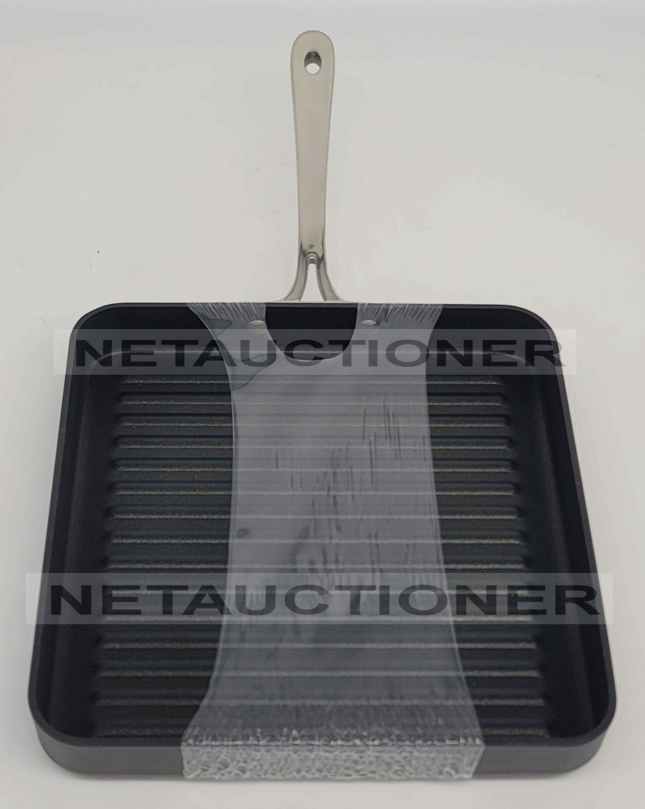 New ALL-CLAD 11″ Hard Anodized B1 Nonstick Square Griddle & Grill Set Bundle