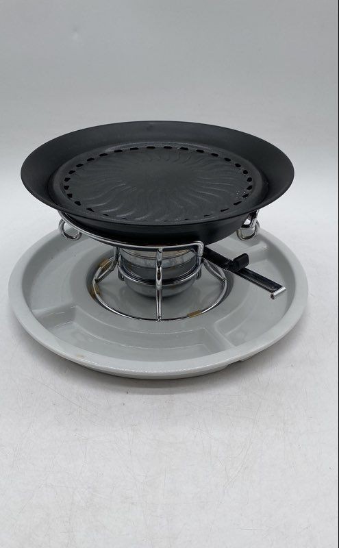 Casamoda Indoor Outdoor Ceramic Tray Table Top Smokeless Grill & Griddle Pans