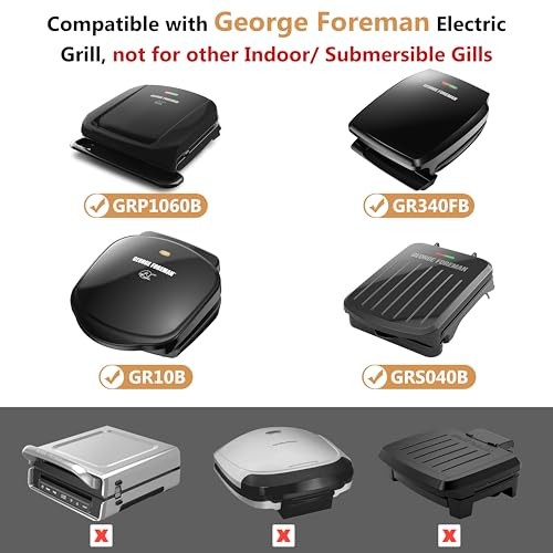 2 Pack Silicone Drip Tray for George Foreman Grills GRP1060B GR10B GR340FB