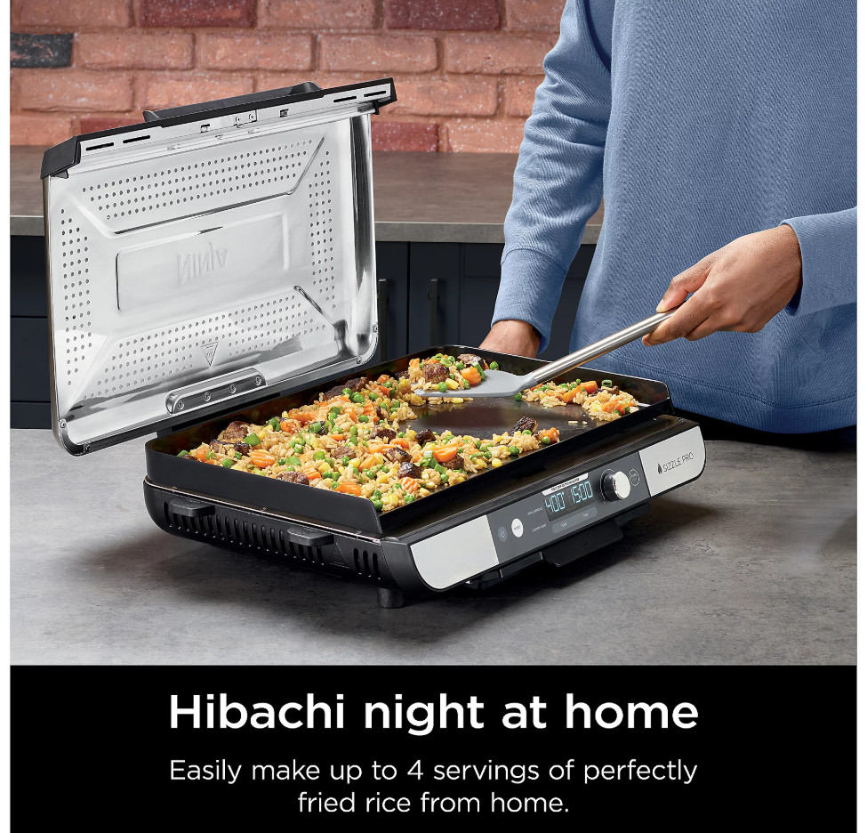 Ninja Sizzle Pro XL 20-in. Indoor Griddle and Grill NEW