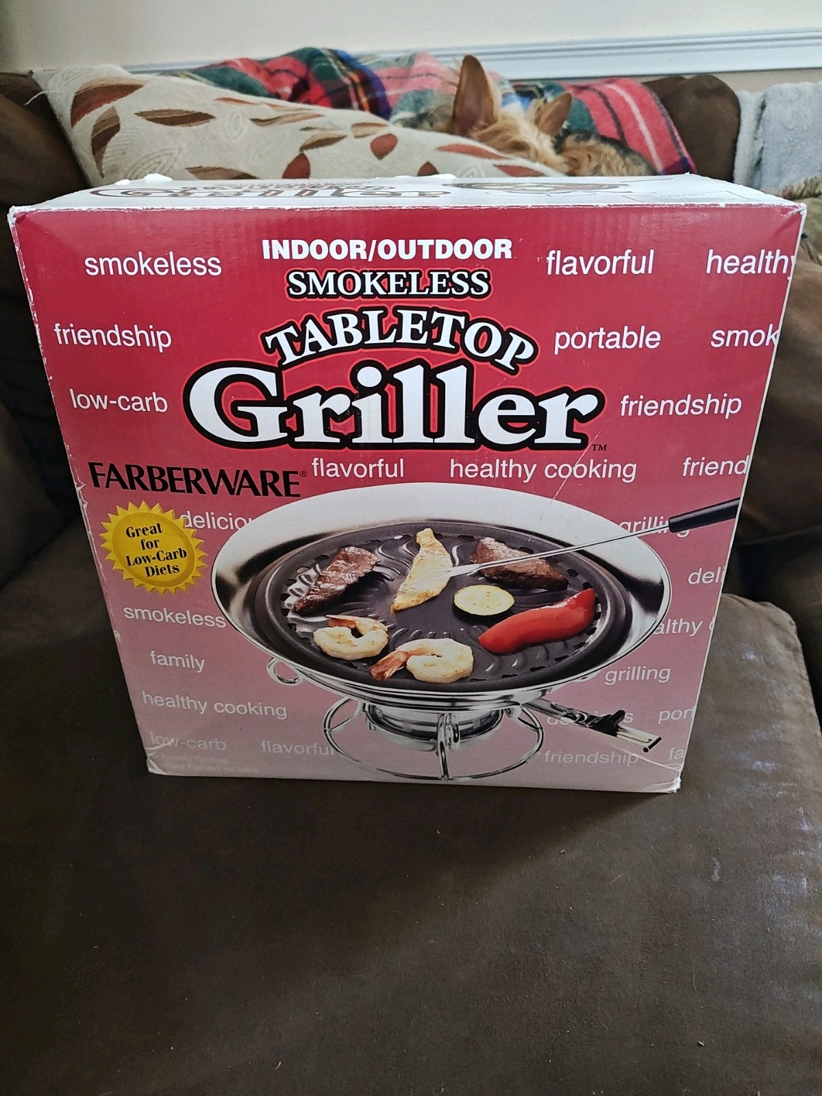 Smokeless Tabletop Griller 3-in-1 Indoor Outdoor Grill Countertop Portable Camp