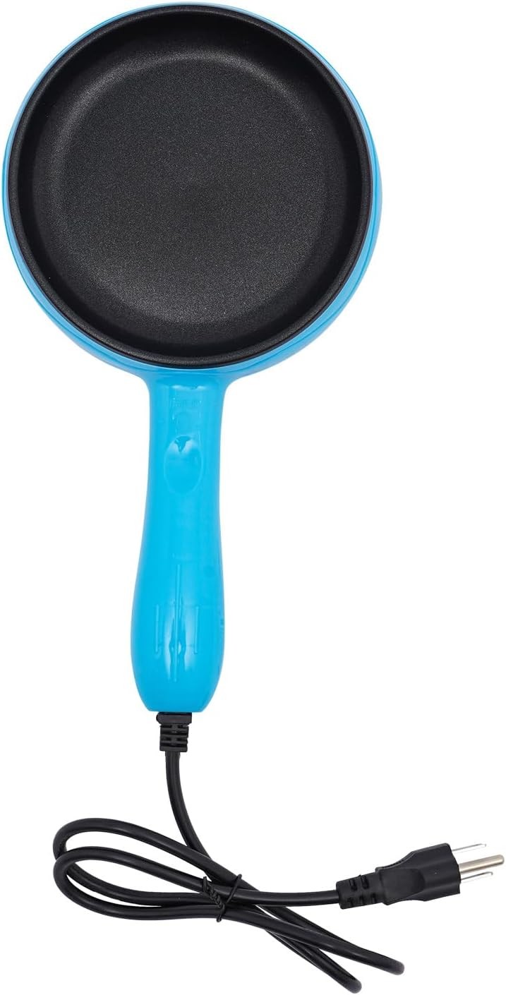6-Inch Non-Stick Electric Skillet Rapid Heat Up Personal Mini Electric Round