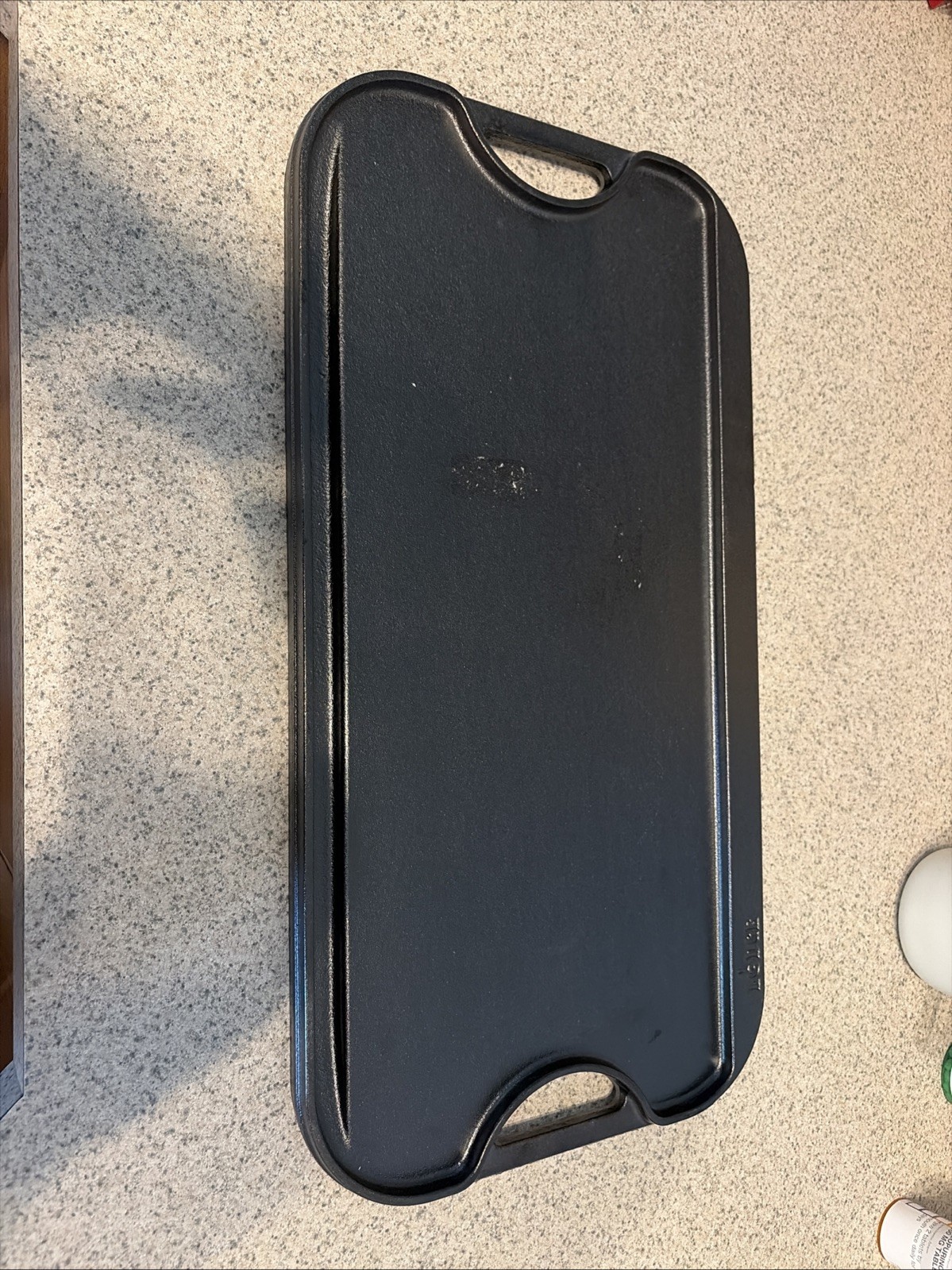 Lodge Pro-Grid Reversible Cast Iron Grill/Combo, 20″ x 10.5″