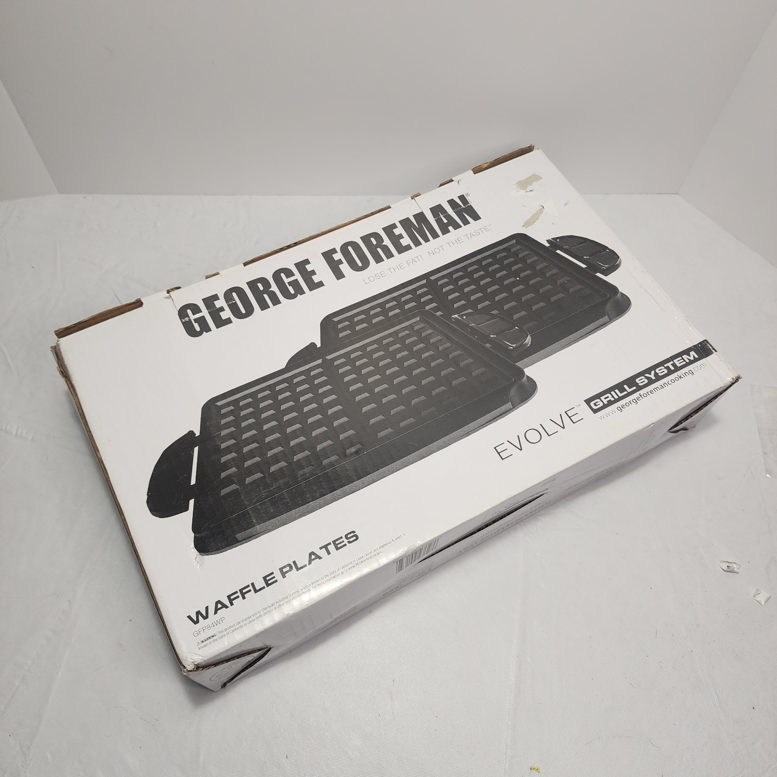 George Foreman EVOLVE Grill System WAFFLE Plates Set GFP84WP – BRAND NEW