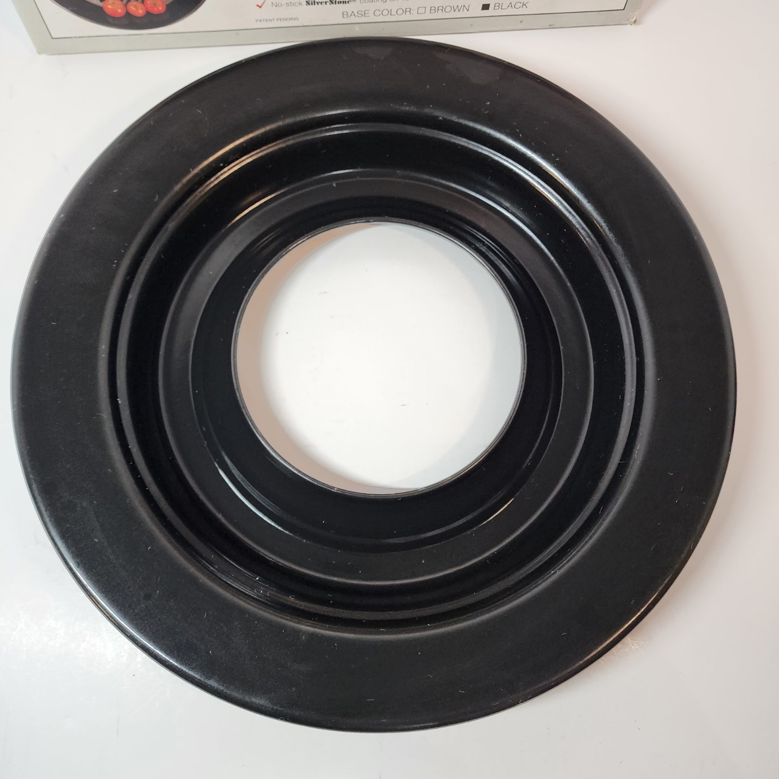 Burton Stove Top Grill Indoor BBQ Pan w Drip Tray Korea Open Box