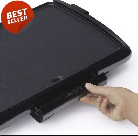New In Box PRESTO #07047 COOL TOUCH ELECTRIC GRIDDLE 22-Inch Nonstick Black US