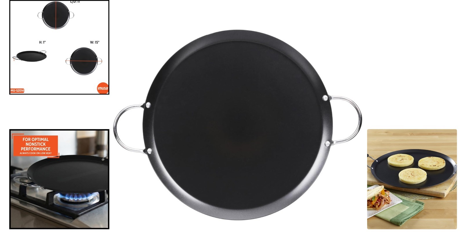 Versatile 11-Inch Round Nonstick Comal – Perfect for Tortillas, Pancakes & More