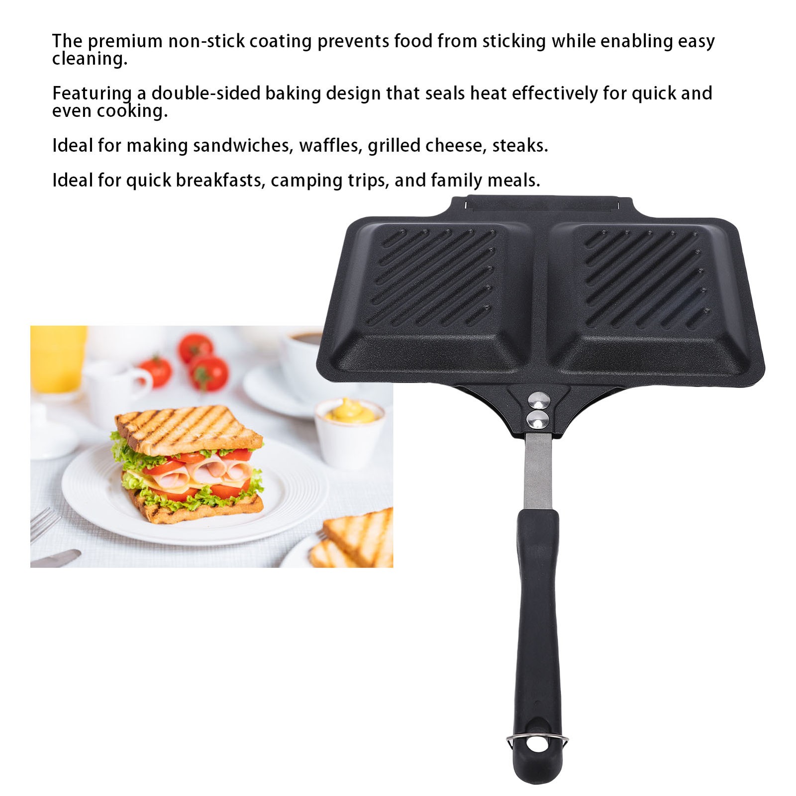 Grilled Maker Compact Non Stick Design For Quick Meals Easy To Use DSO