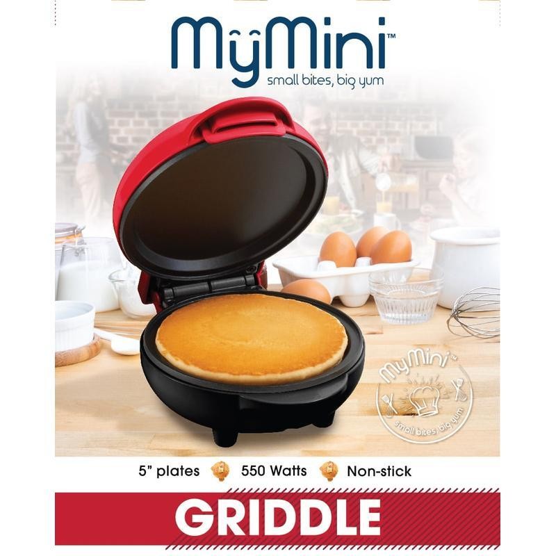 Mini Griddle Quick Cooker Nonstick Compact Eggs Pancakes Hashbrowns Breakfast US