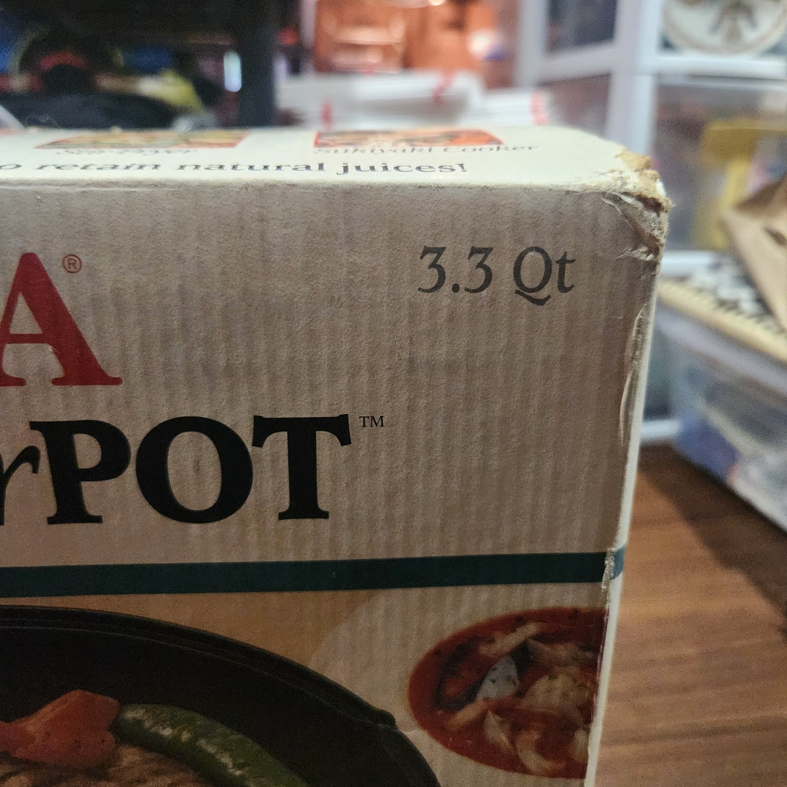 Vintage 1999 Aroma Super Pot 6 in 1 Indoor Electric Grill NEW in Box Sukiyaki