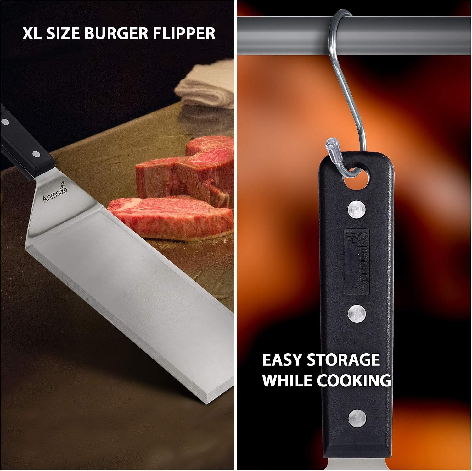 Turner 4×8 Stainless Steel Metal Griddle Spatula – Griddle Accessories 4 x 8 in
