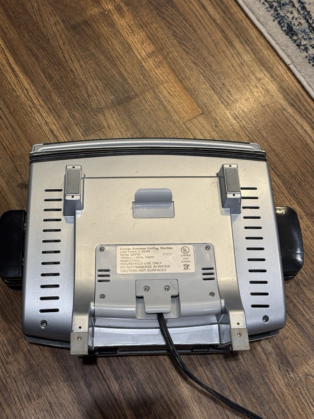 George Foreman Lean Mean Fat Reducing Grilling MachineGRP99 Silver Digital 1440W