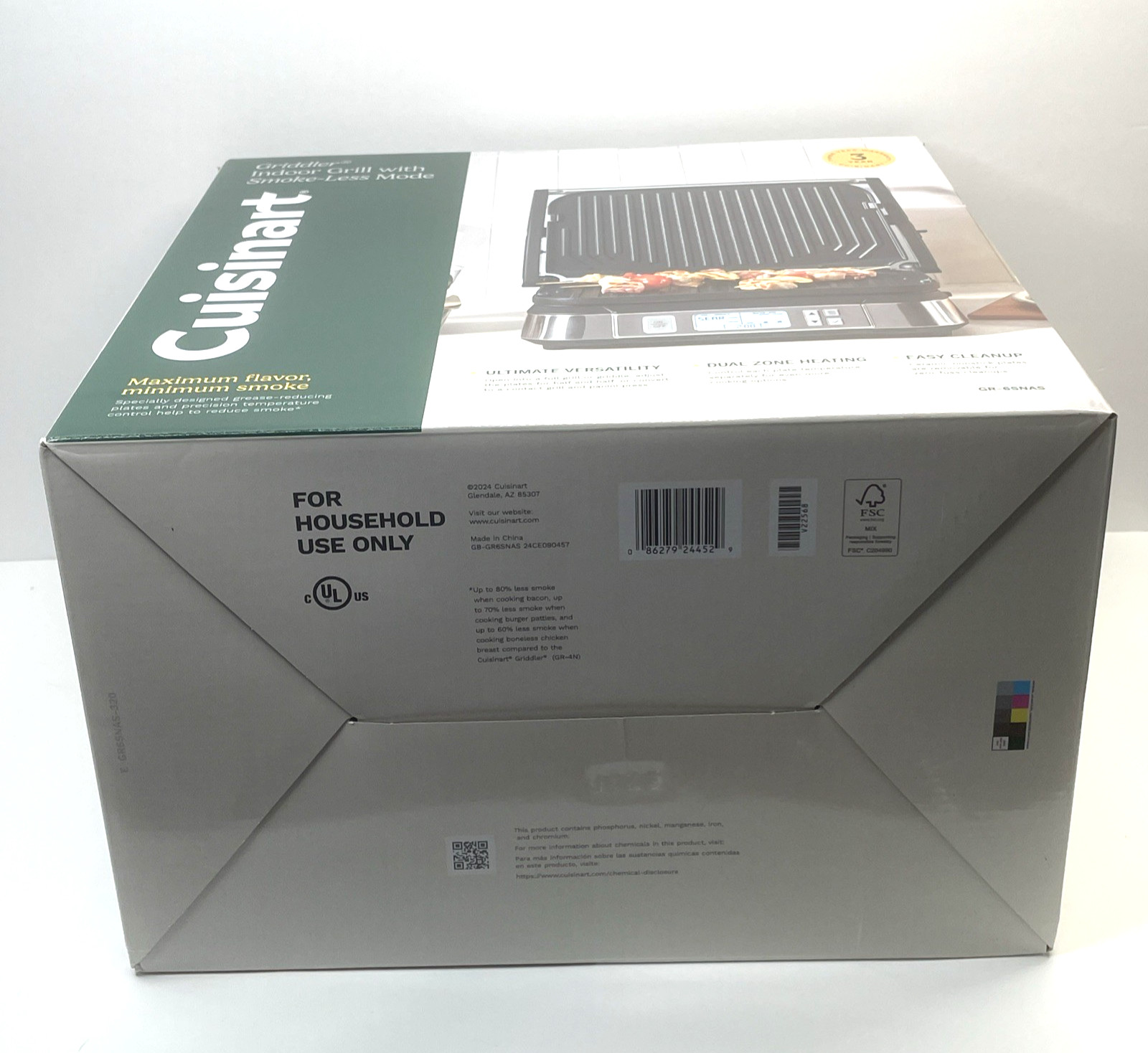 Cuisinart Griddler 5 in 1 Grill Contact Grill Griddle Panini Press and More