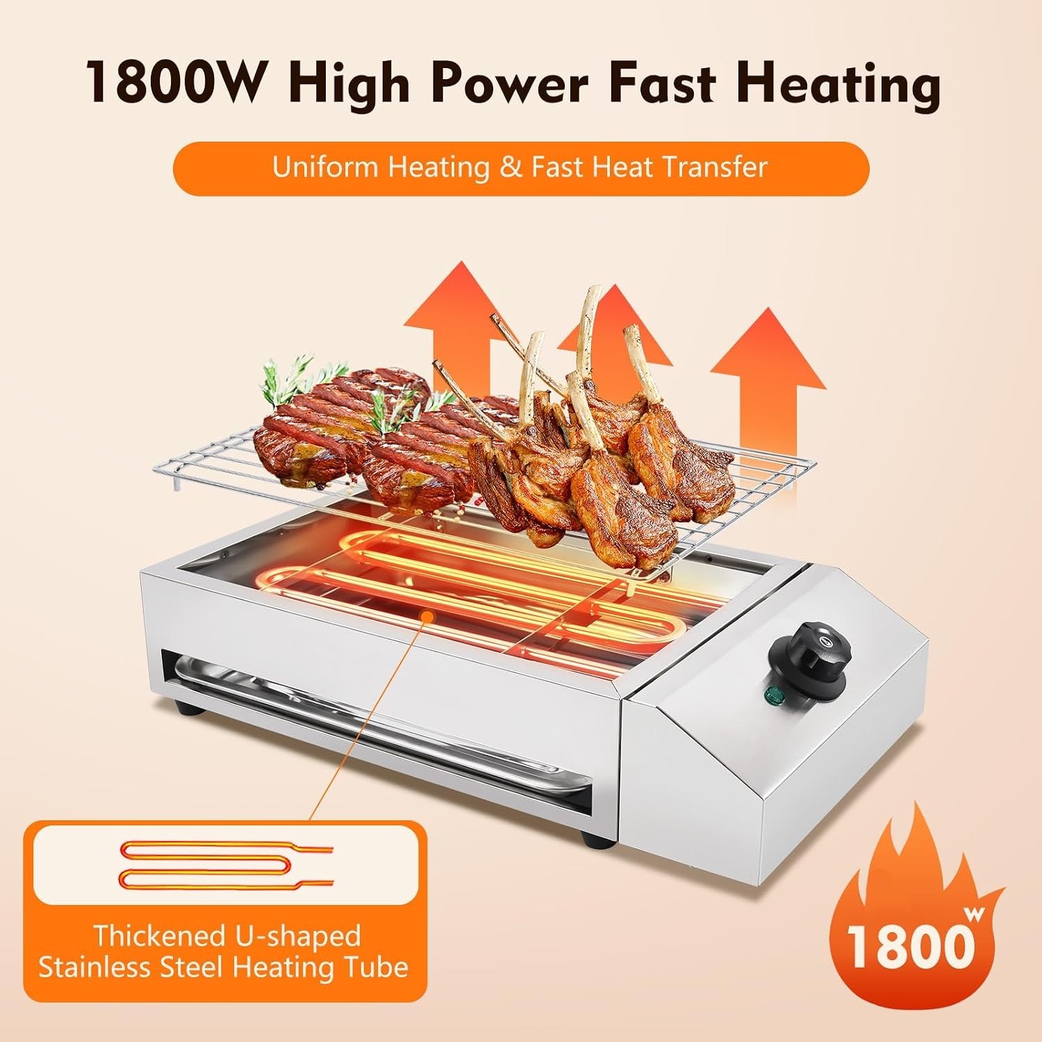 Home Electric Indoor Grill Portable Commercial Electric BBQ Grill Commercial