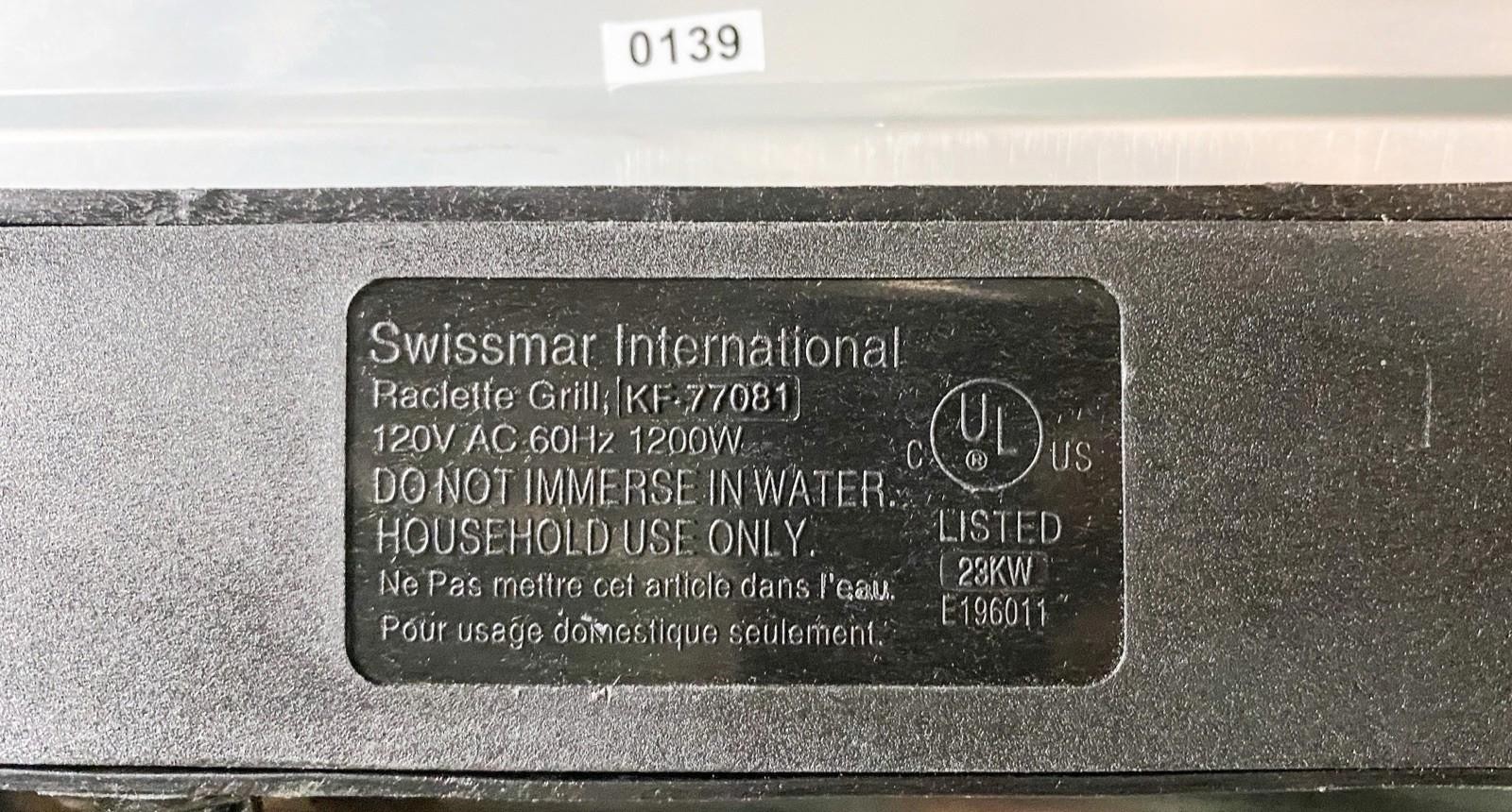 Swissmar Stelvio 8 Person Granite Stone Raclette Grill Stainless Steel – KF77081