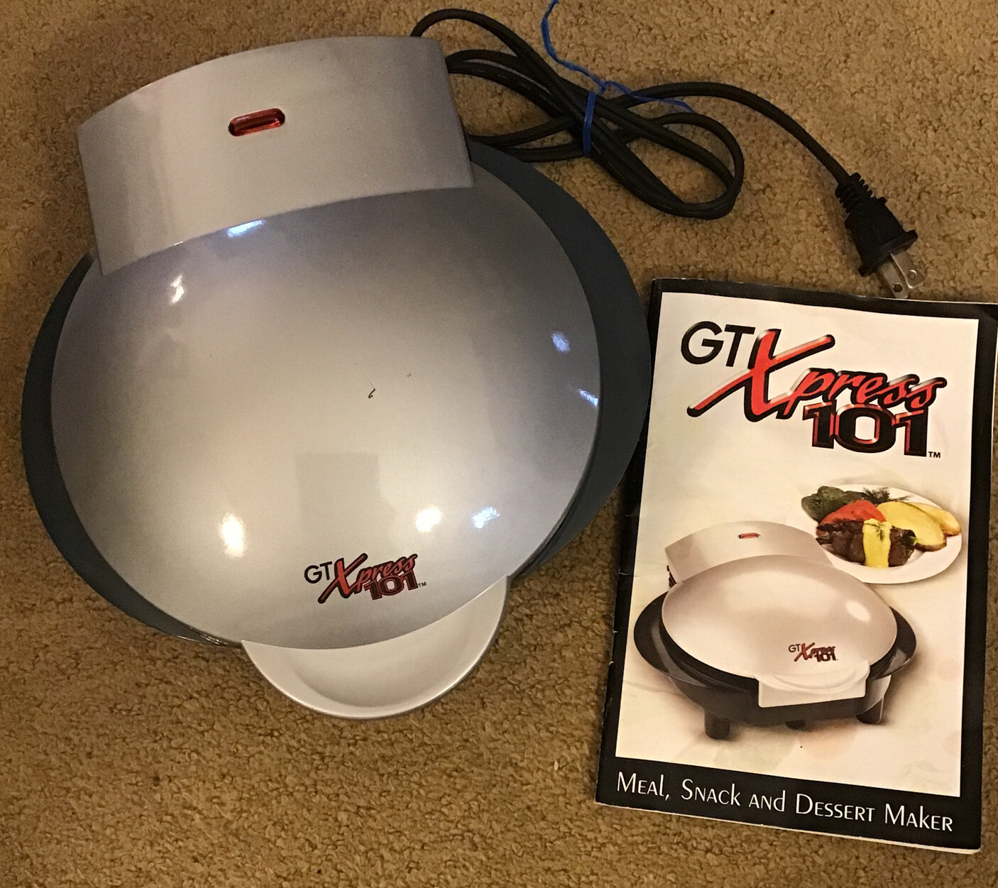 GT Xpress 101 Meal Snack And Dessert Maker With Instructions Recipe Book