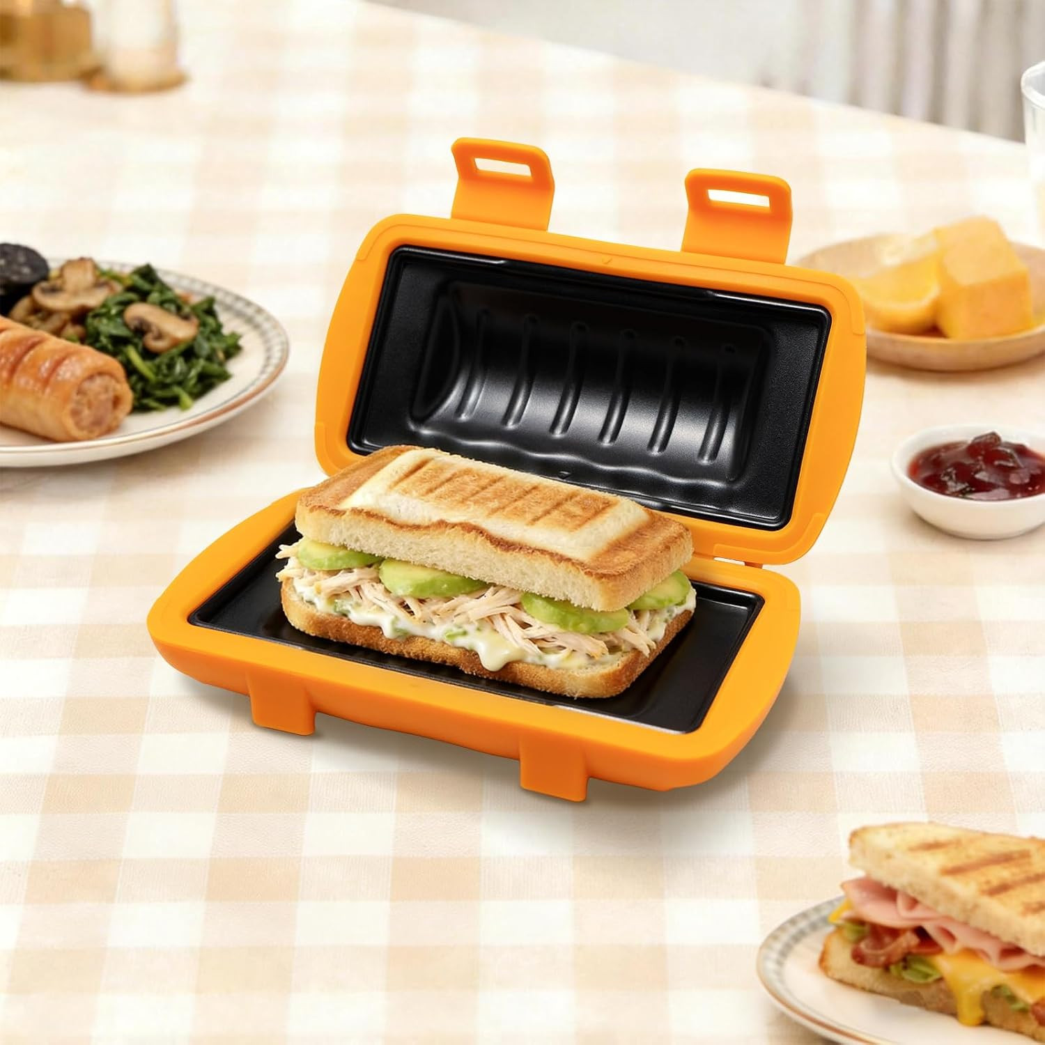 Microwave Sandwich Maker, Grilled Cheese Maker, Panini Press, Hot Dog Toaster Ma