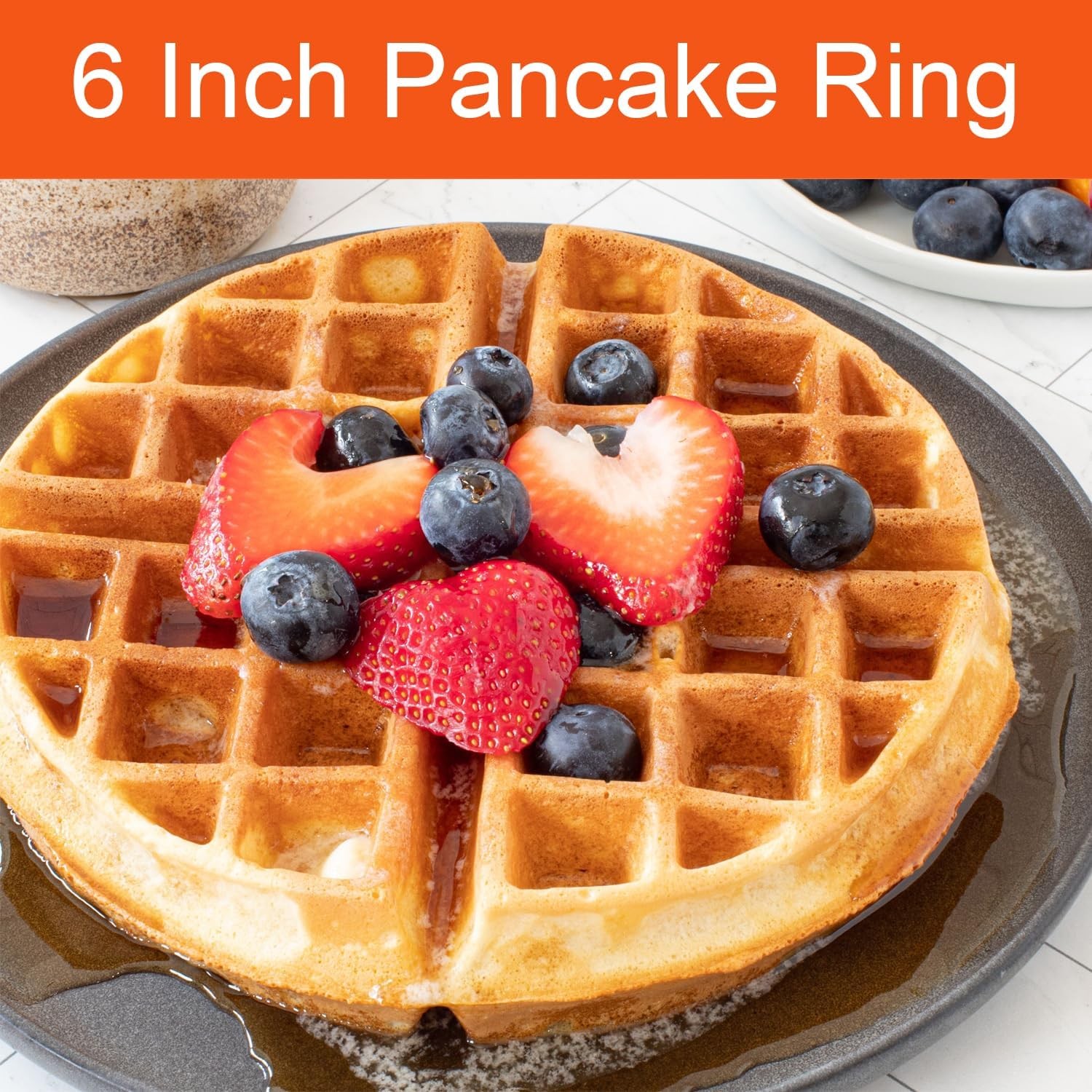 Griddle Pancake Rings 6 Inch 2 Pack New