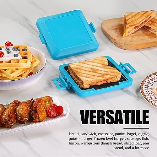 & Toaster,Microwave Grill,Panini Press | Blue Microwave Sandwich Maker