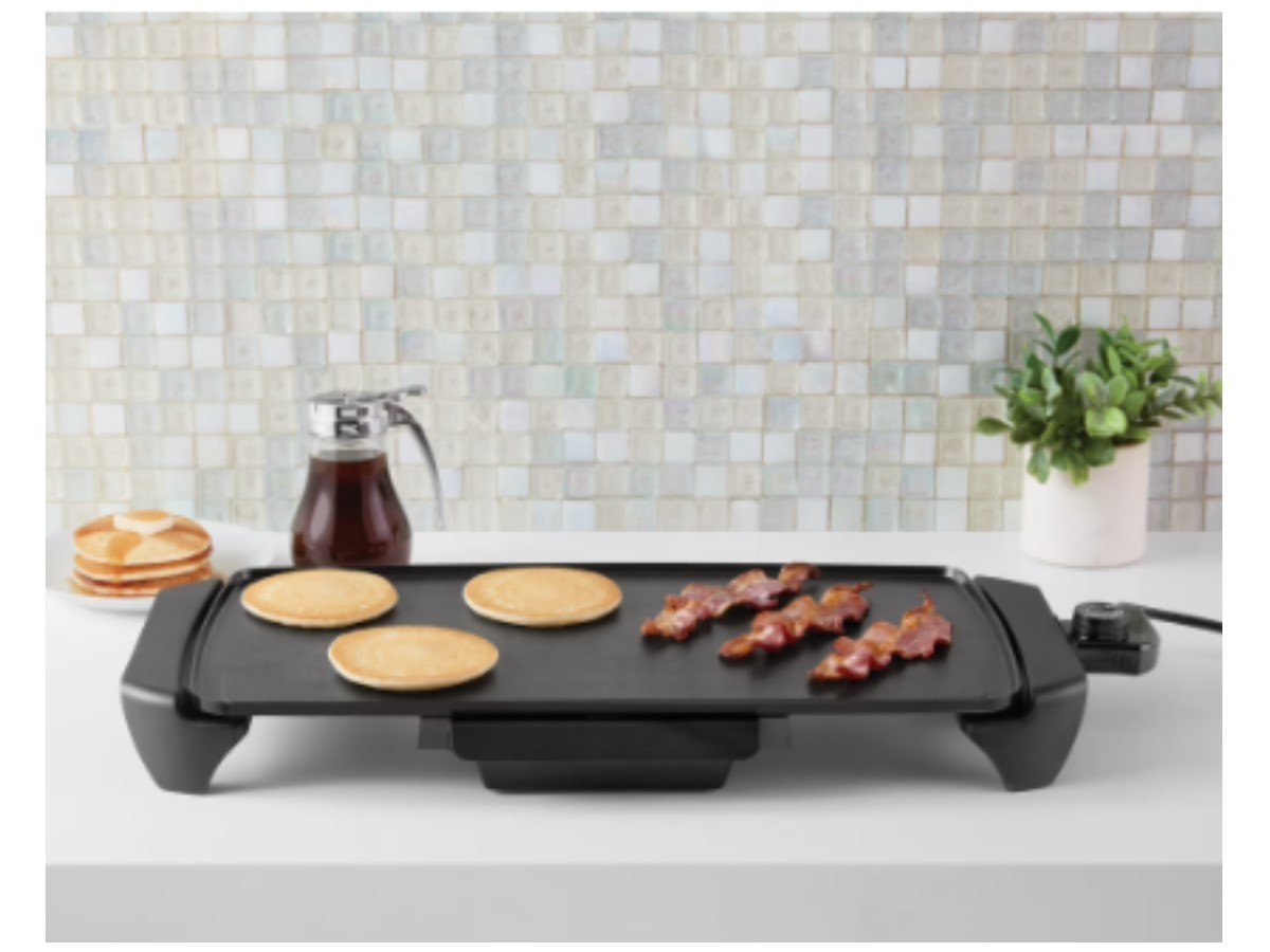 Mainstays MS-GRD20 Non-Stick Electric Kitchen Griddle – Black