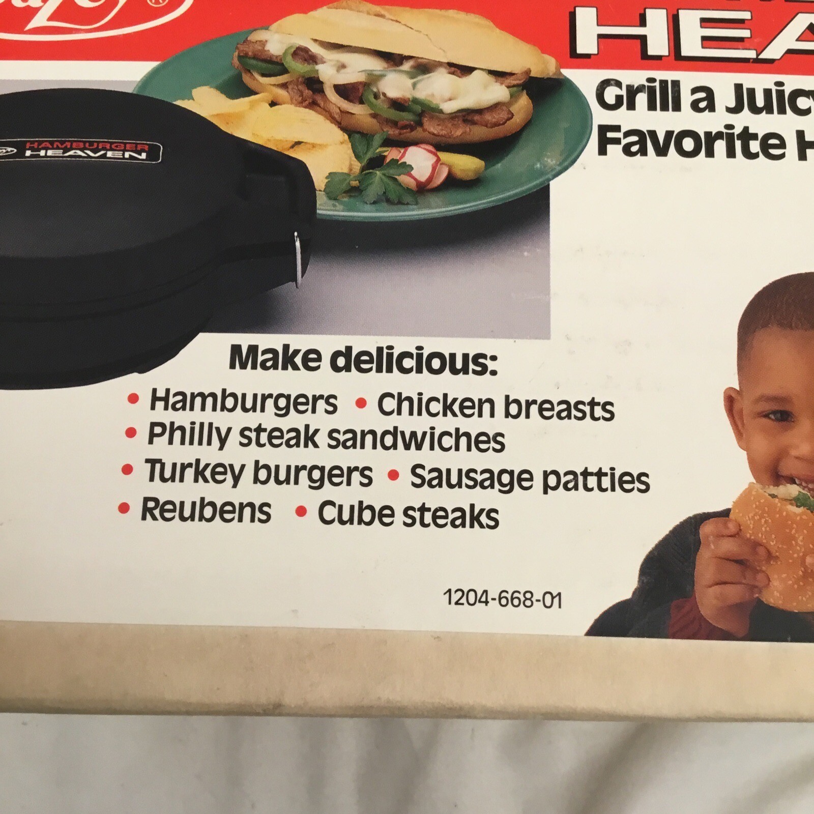 Vintage Dazey Hamburger Heaven Indoor Grill, With Box And Instructions, NICE!