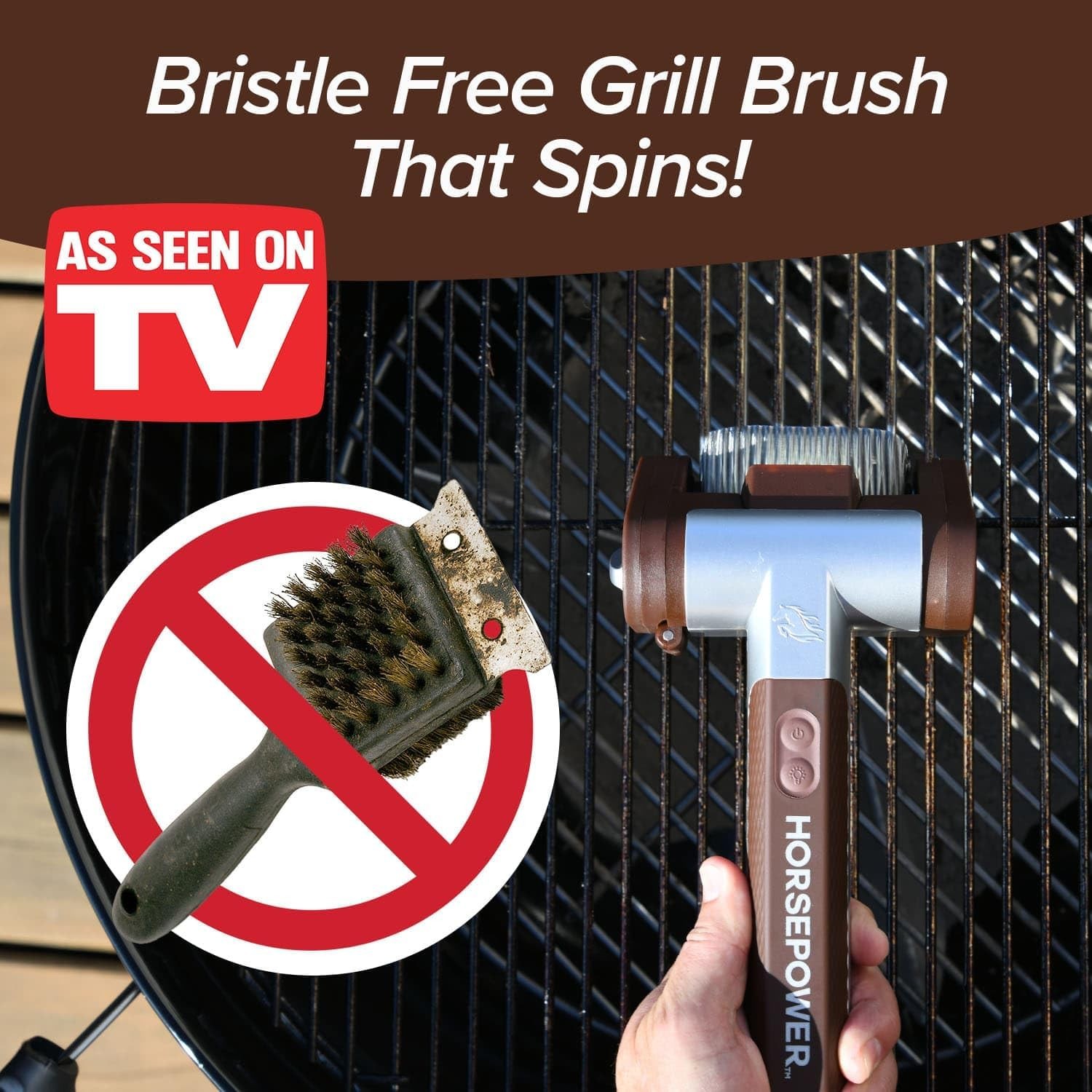 Giddy Up Grill Cleaner AS SEEN ON TV! – Cordless, Rechargeable BBQ Tool with 350