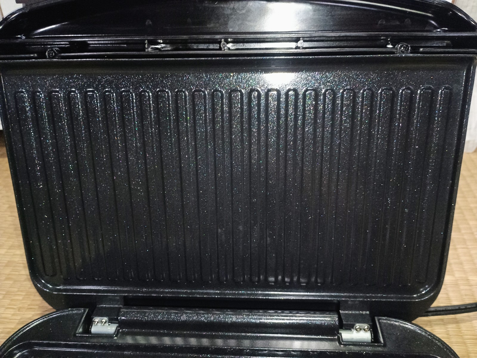 George Foreman GRP1060B-TX Grill Panini Press Ceramic Removable Plates OPEN BOX