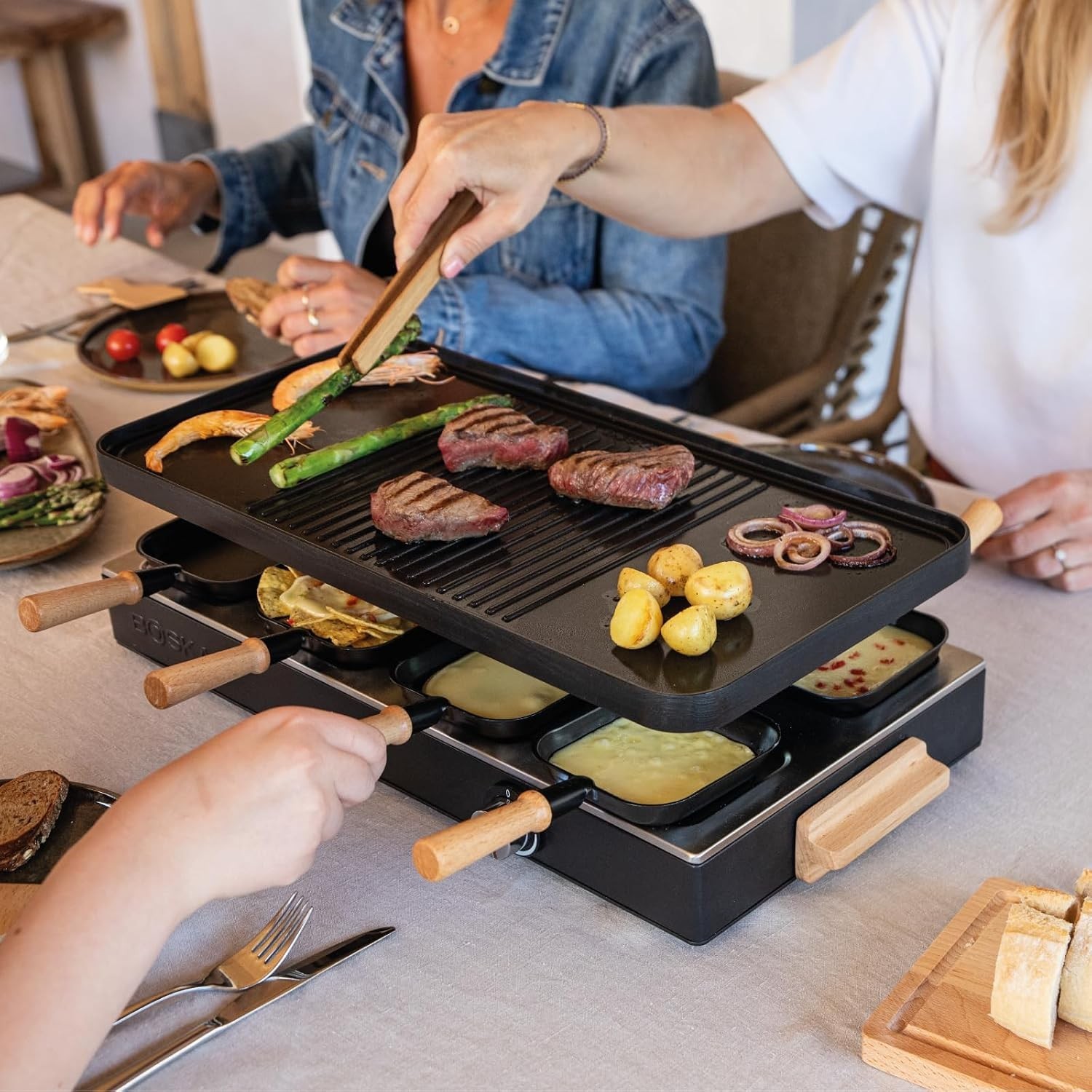 Grill Electric Machine Table Grill Grill 8 Person Reversible Aluminum Griddle