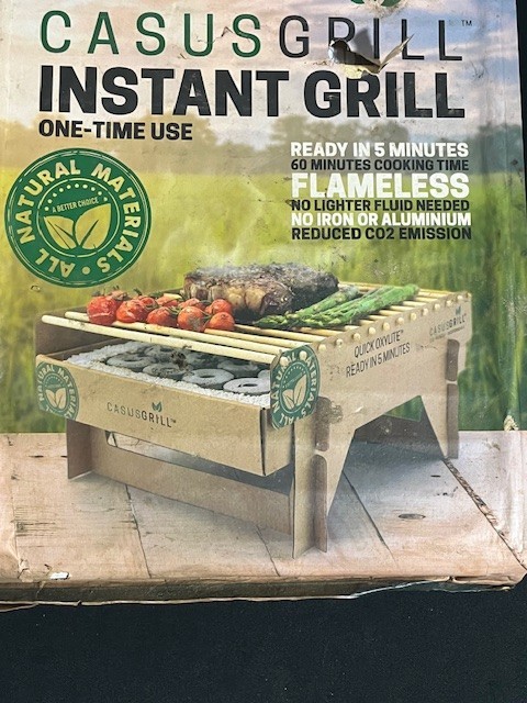 CasusGrill One-Time Use Biodegradable Instant Grill