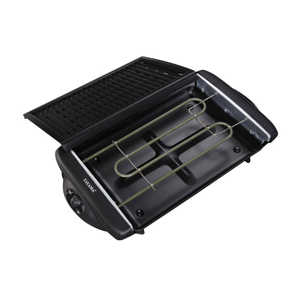 150 Sq. In. Black Smokeless Non-Stick Electric Grill