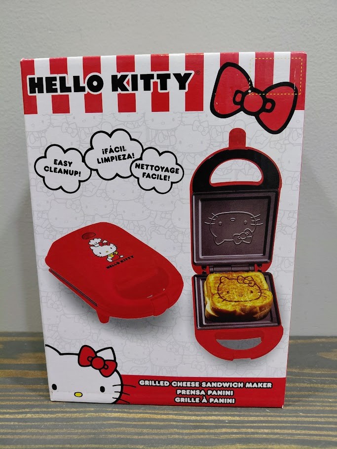 Hello Kitty Grilled Cheese Maker Non-Stick Sandwich Press