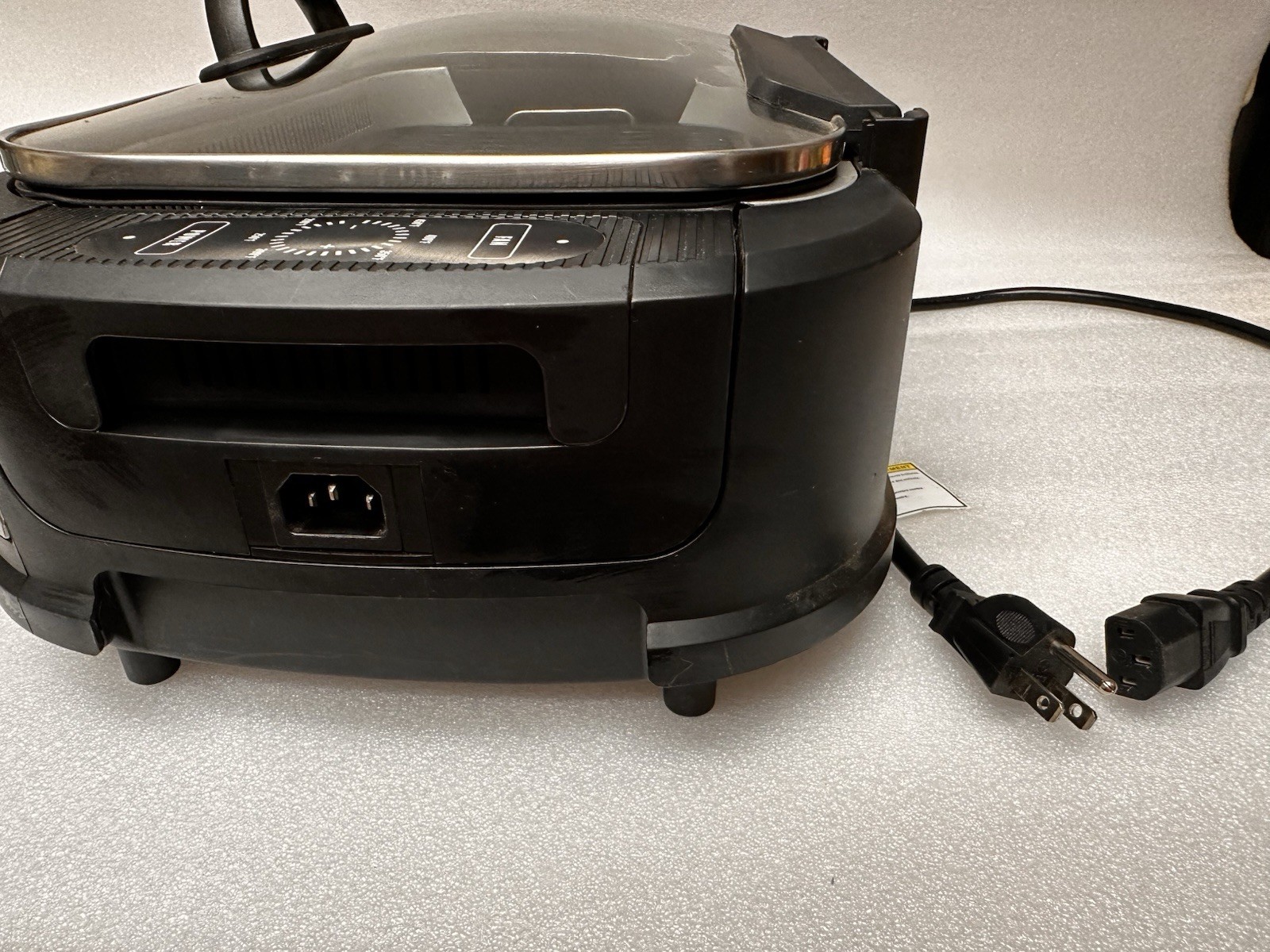 Power XL Smokeless Electric Indoor Grill/Griddle PG-1500FDR Cerami-Tech Nonstick