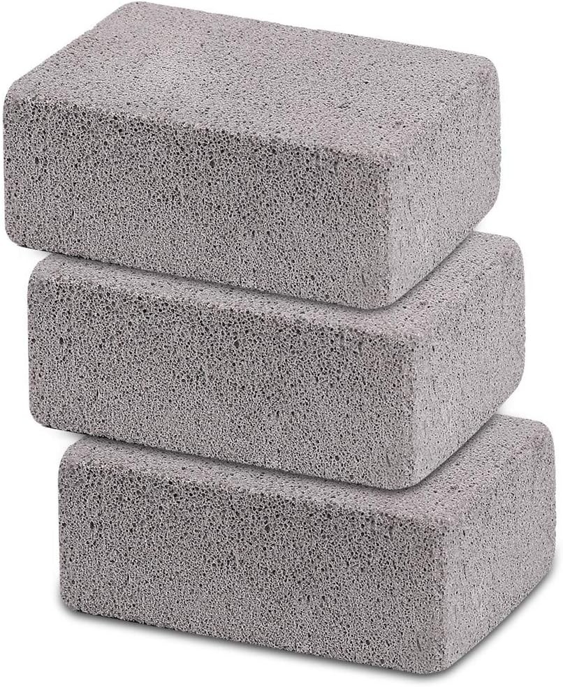 Griddle Cleaning Brick Block Heavy Duty Grill Stone 3Size, Gray