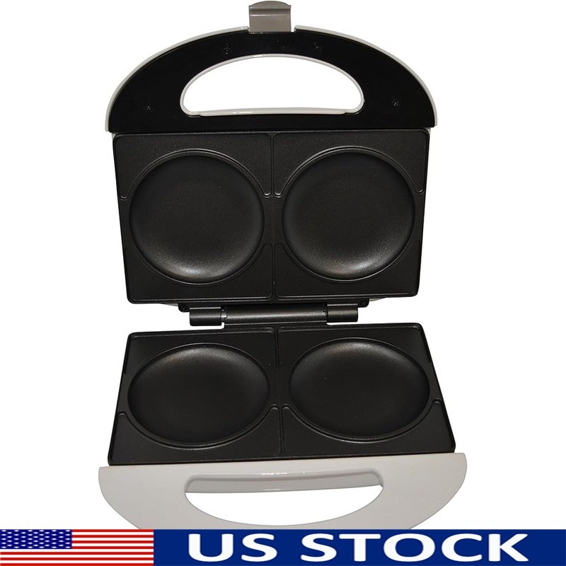 Dual Slot Arepa Maker Electric Nonstick W/ Safety Features Versatile Cooking New