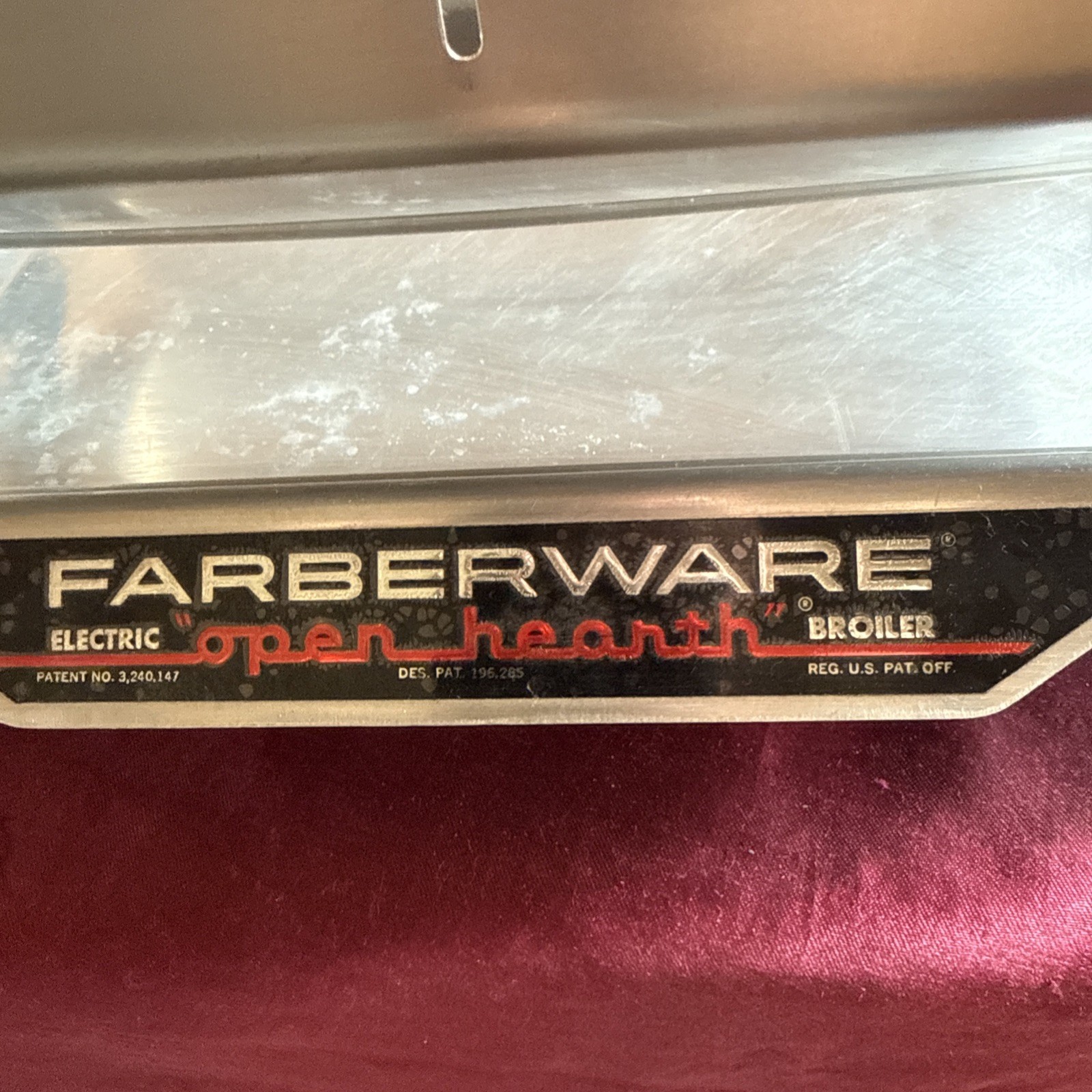 Farberware Open Hearth Electric Broiler Grill Body/Drip Pan ONLY see Pictures
