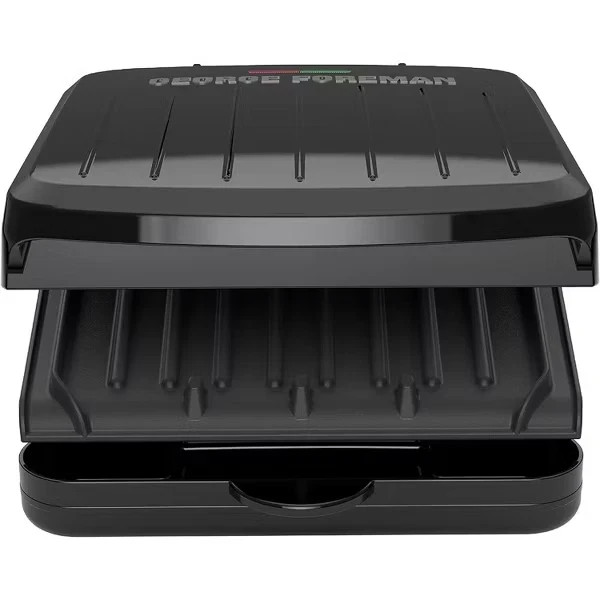 George Foreman 2-Serving Classic Plate Electric Grill Panini Press GRS040B