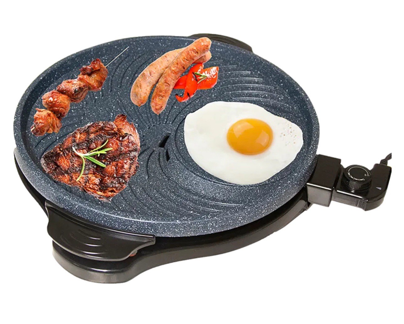 Granite Tuff Indoor Grill 16″ Round Electric Nonstick Surface Better Than George
