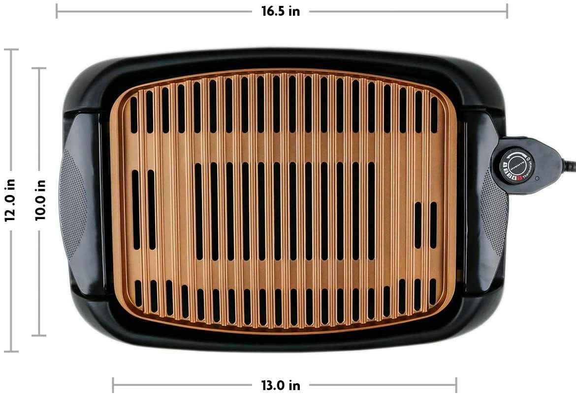 Portable Electric Grill BBQ Indoor Outdoor Smokeless Griddle Compact Barbecue