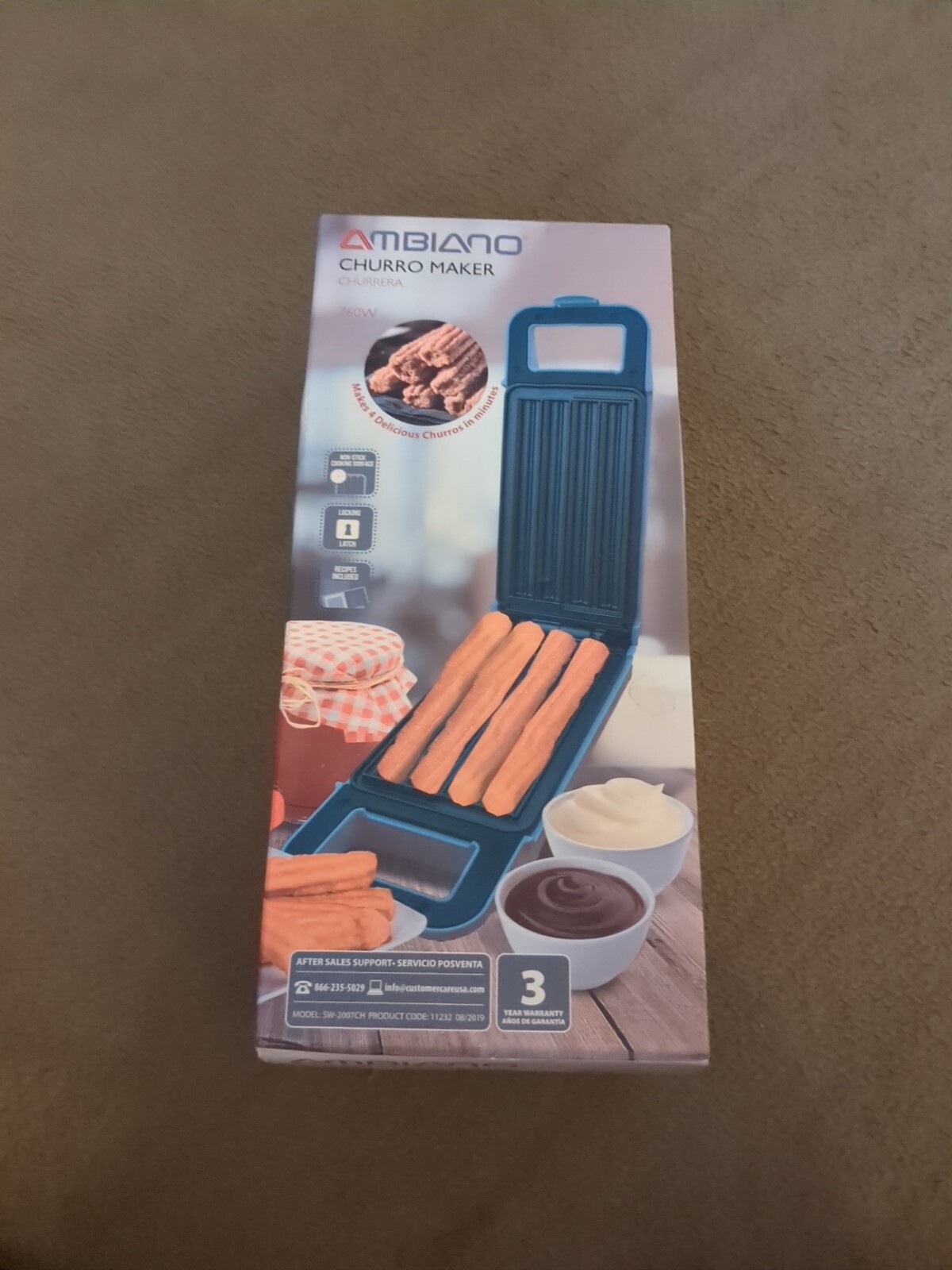 New in Box: Ambiano Electric Churro Maker White 760W
