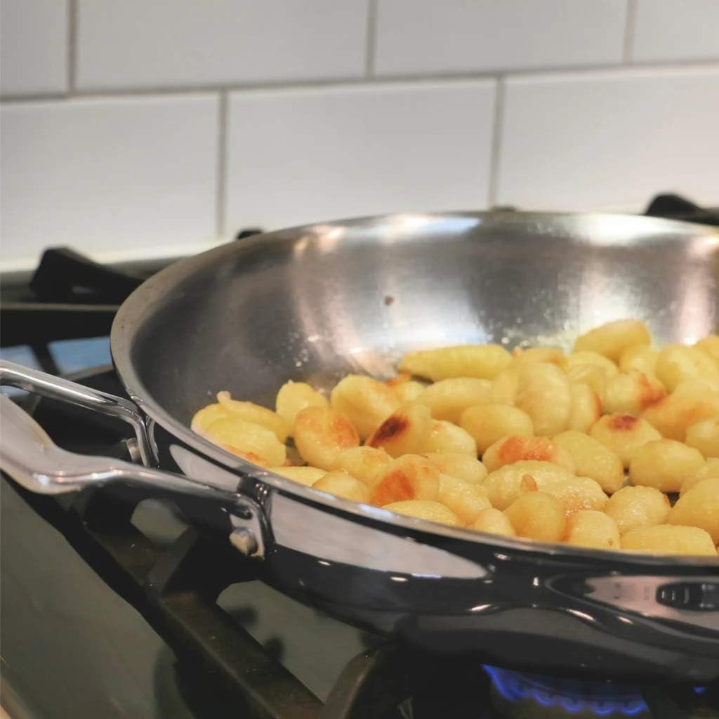 ANYWARE 7-Ply Lifetime Fry Pan – USA Made, Induction Ready, 2 Helper Handles