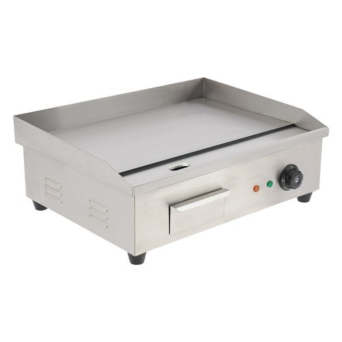 22 Inch BBQ Electric Countertop Griddle Flat Grill Commercial Grill Plate 3000W