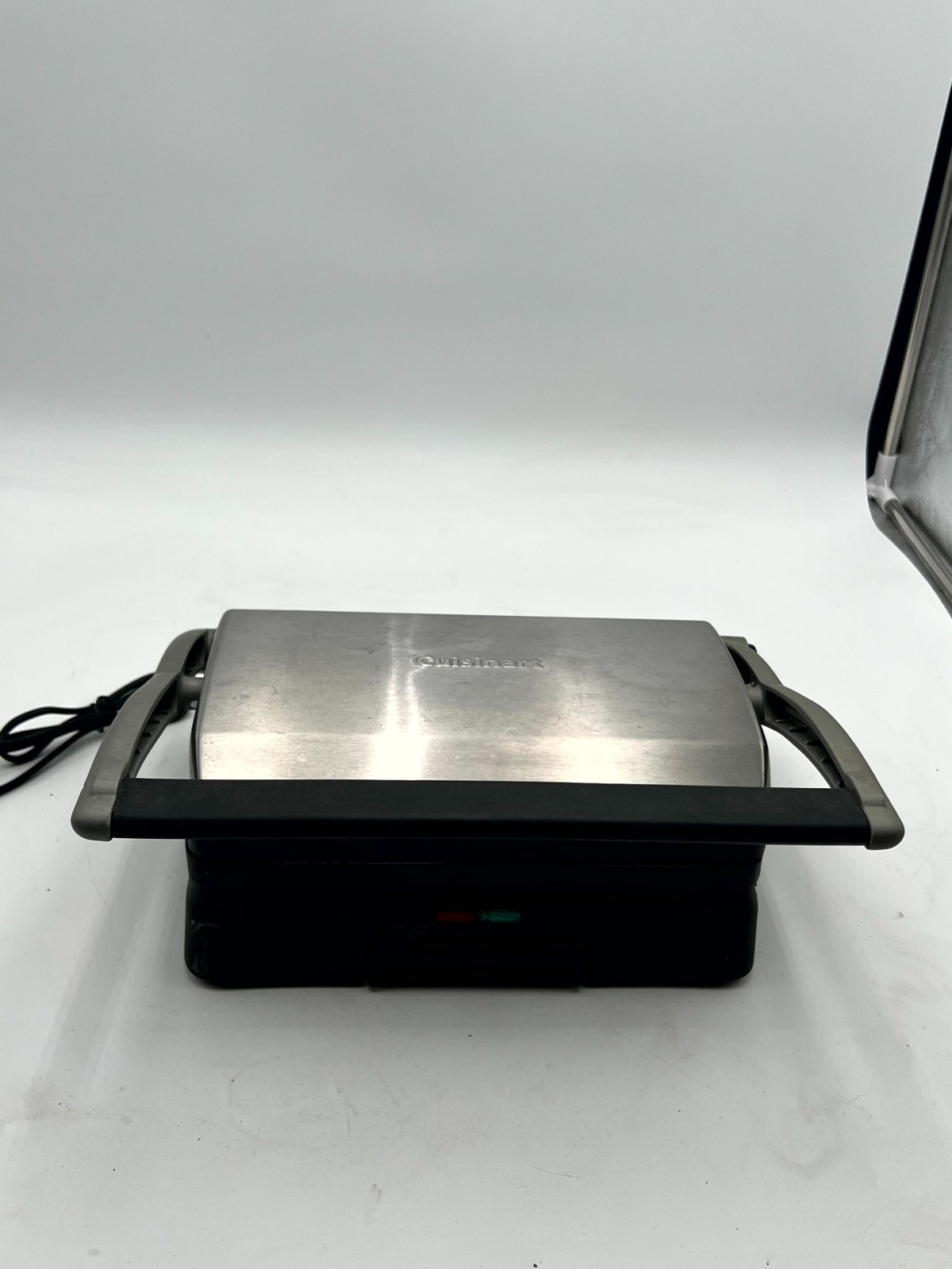 Cuisinart GR-11 Griddler Grill Panini Press Ceramic Nonstick Plates Opens Flat