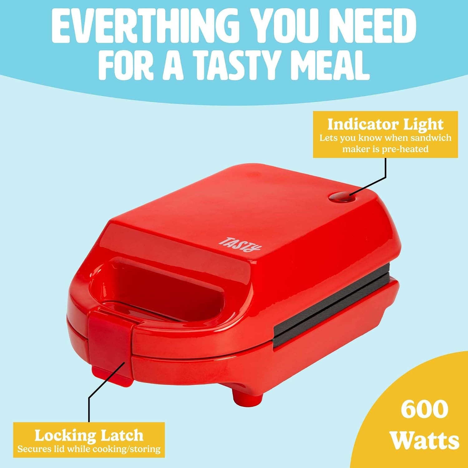 Mini Sandwich Maker Makes Sandwiches Paninis Grilled Cheese Desserts