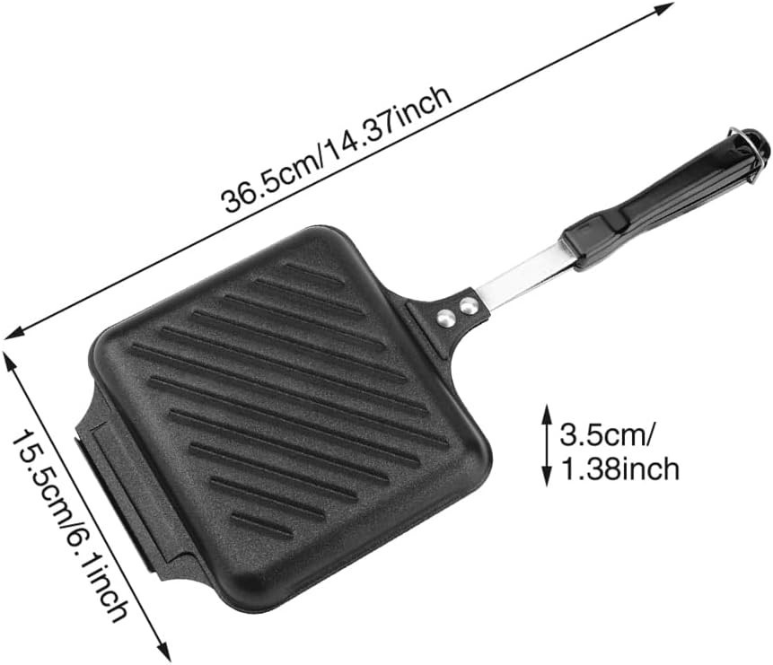 Hot Sandwich Maker, Grilled Panini Maker Non-Stick Double Sided Flip Panini Pres