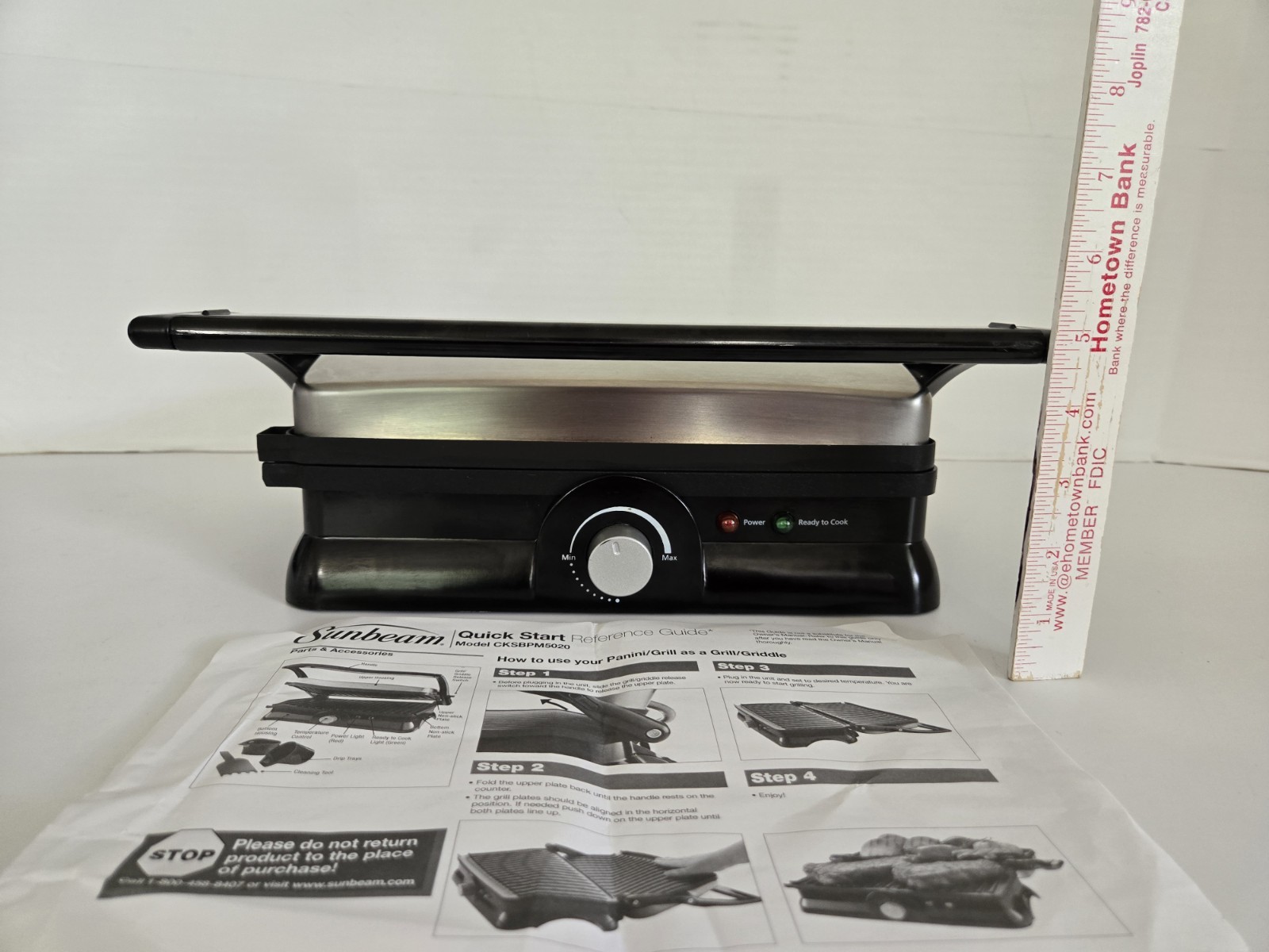 Sunbeam Panini Maker & Grill Nonstick Sandwich Maker CKSBPM5020 FREE SHIPPING