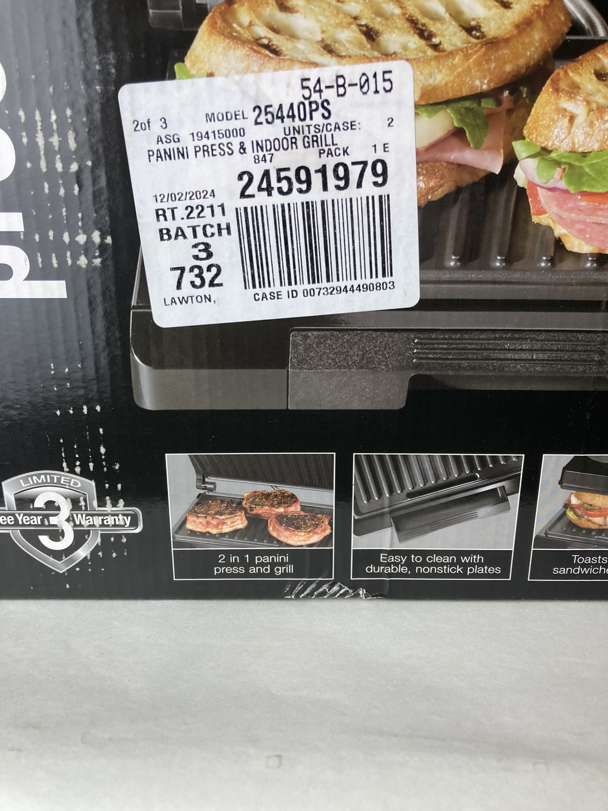 Proctor silex 2 in 1 panini press and grill brand new in box