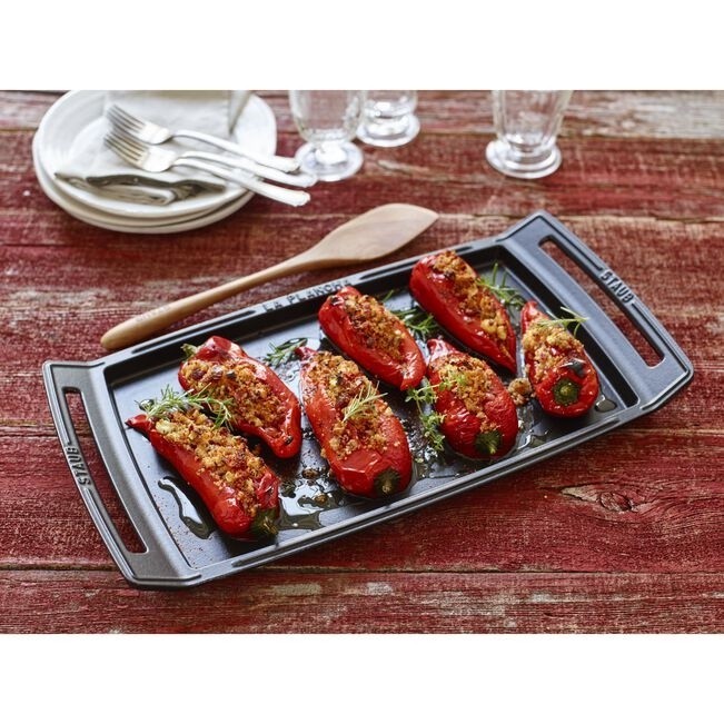 18.25 inch x 9.5-inch, Double Burner Griddle / Plancha