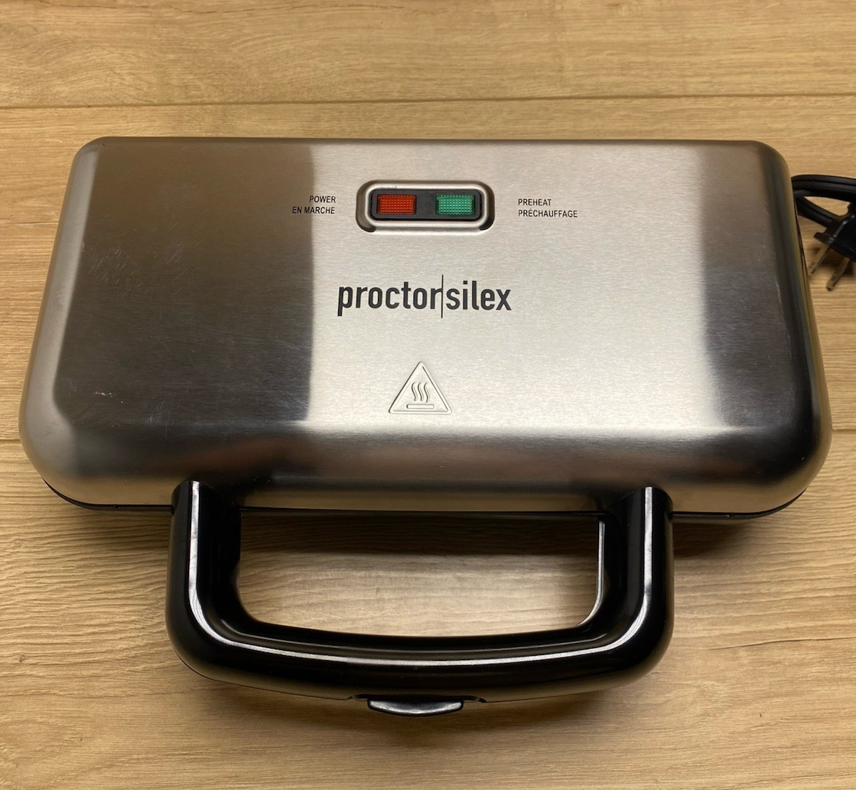 Proctor Silex 25415PS Panini Press Sandwich Maker 700W Tested Clean